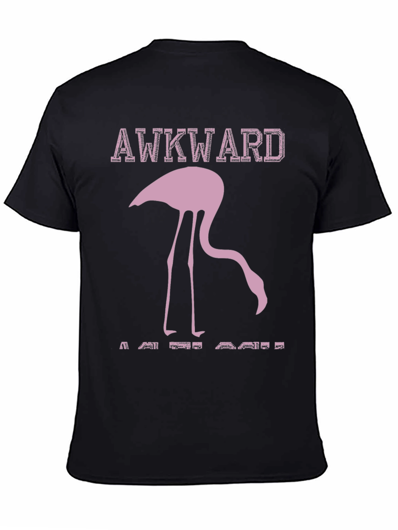 Awkward Flamingo Graphic Tee - Humor T-Shirt