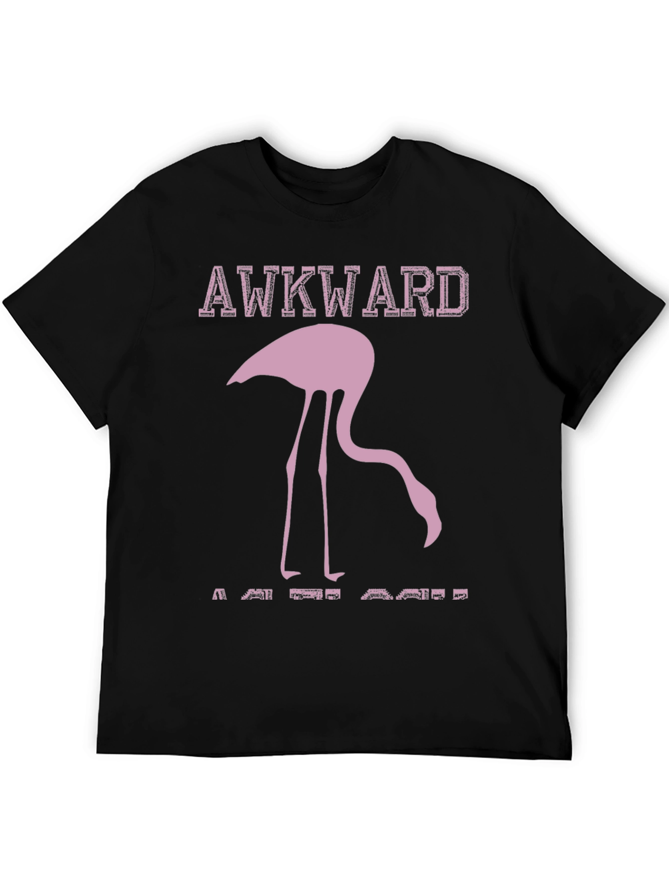 Awkward Flamingo Graphic Tee - Humor T-Shirt