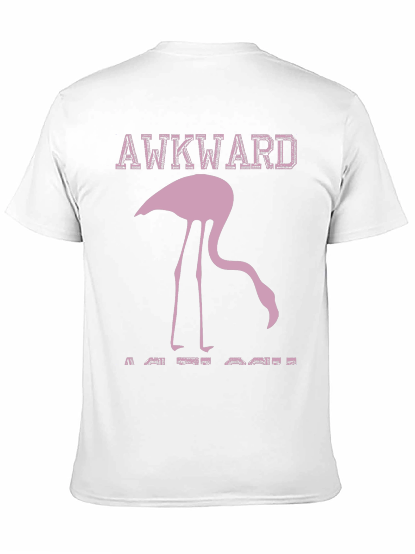 Awkward Flamingo Graphic Tee - Humor T-Shirt