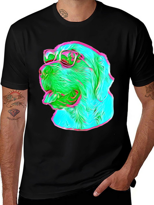 Cool Dog Tee - Sunglasses Graphic Print