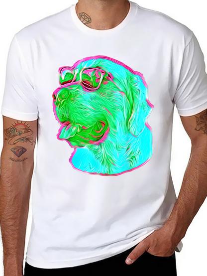 Cool Dog Tee - Sunglasses Graphic Print