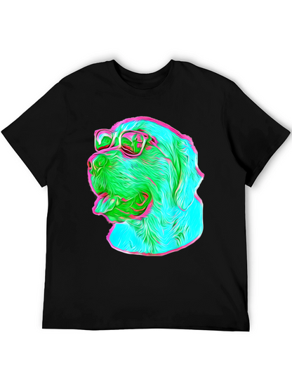 Cool Dog Tee - Sunglasses Graphic Print