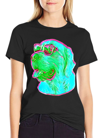 Cool Dog Tee - Sunglasses Graphic Print
