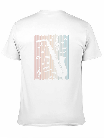 Saxophone Music Retro T-Shirt - Black