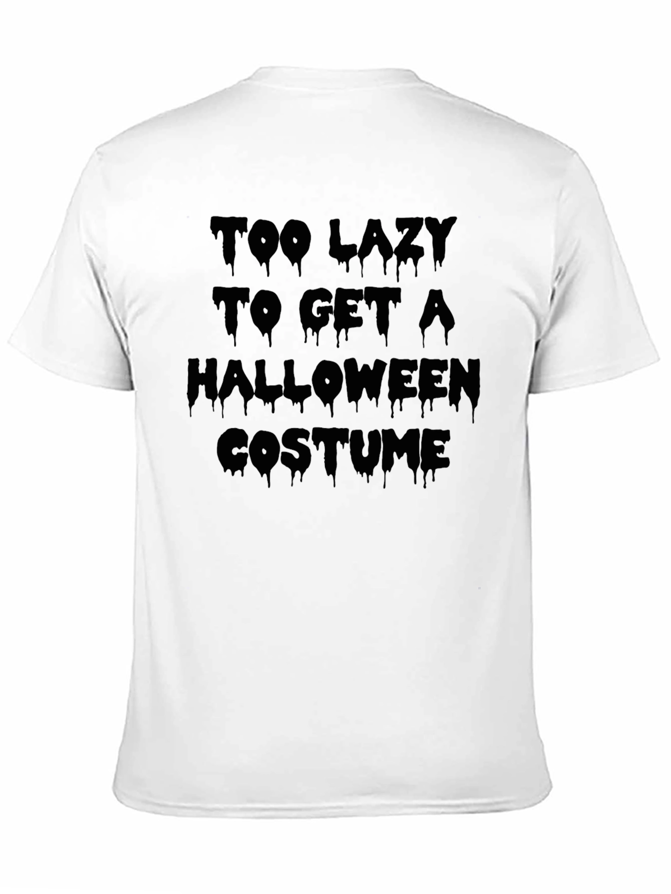 Lazy Halloween Costume T-Shirt - Mens Black Tee