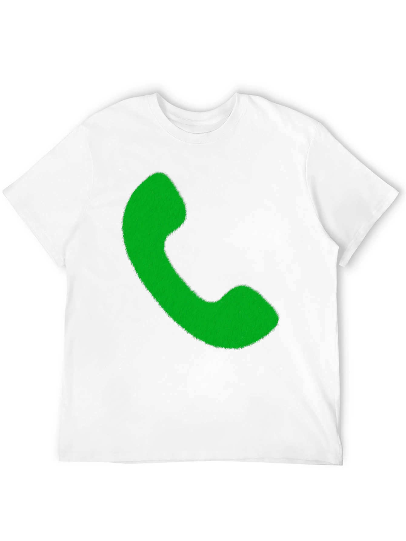Retro Phone Graphic Tee - Black Cotton T-Shirt