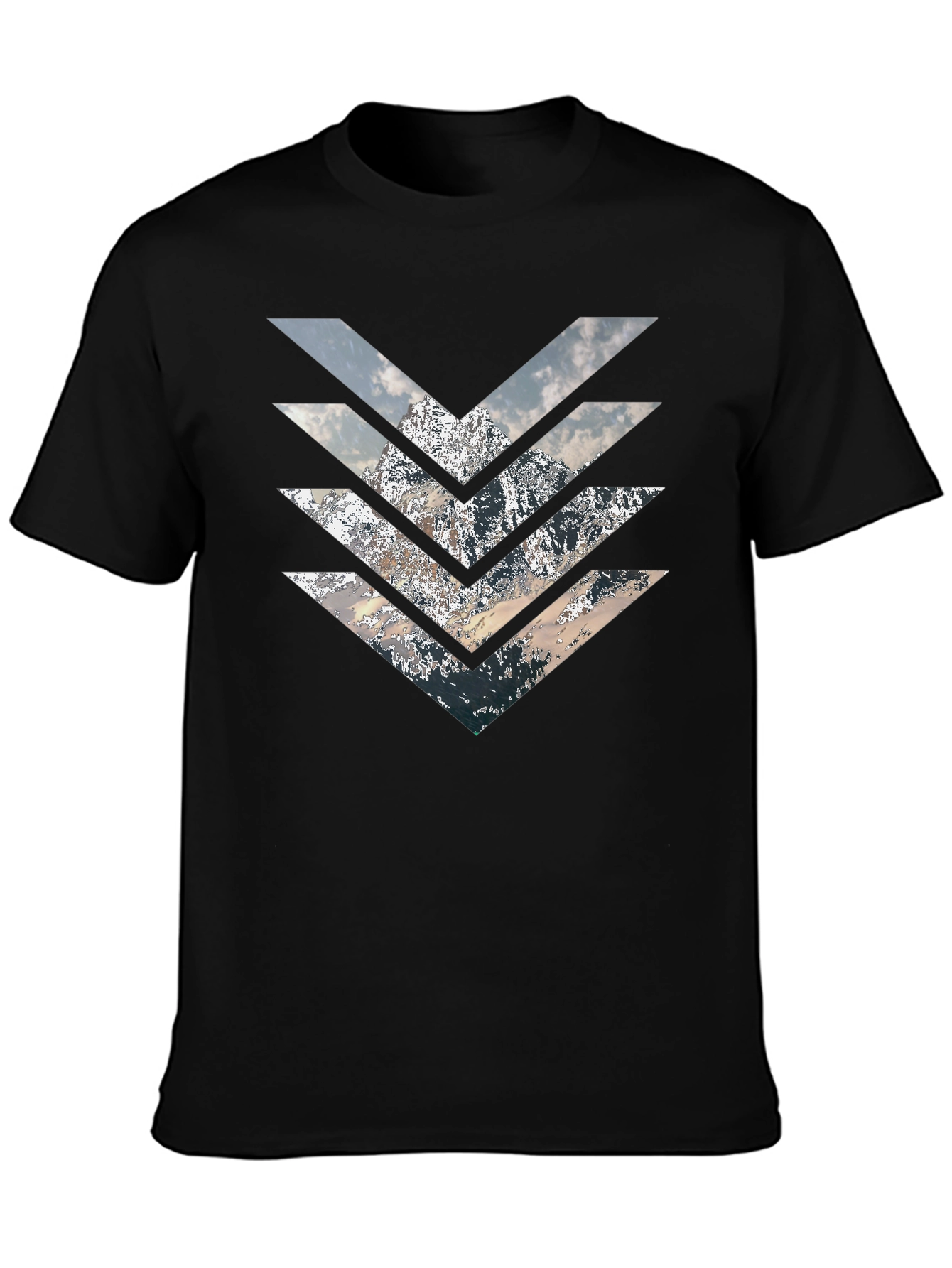 Mountain Arrow T-Shirt - Stylish Geometric Design