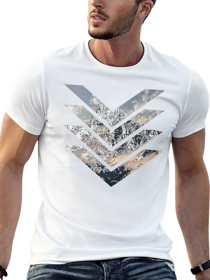 Mountain Arrow T-Shirt - Stylish Geometric Design
