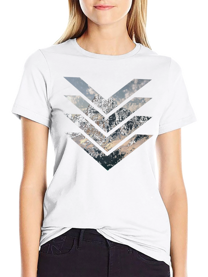 Mountain Arrow T-Shirt - Stylish Geometric Design
