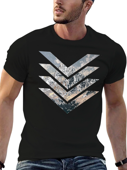 Mountain Arrow T-Shirt - Stylish Geometric Design