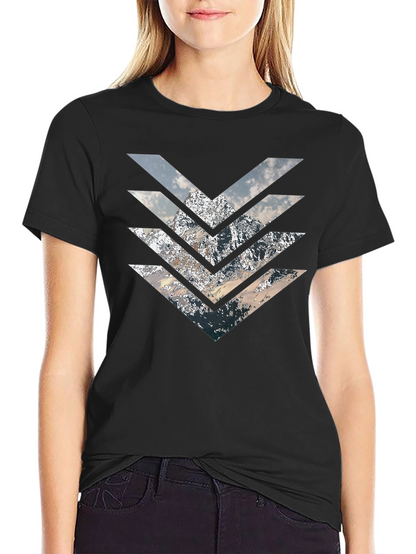 Mountain Arrow T-Shirt - Stylish Geometric Design