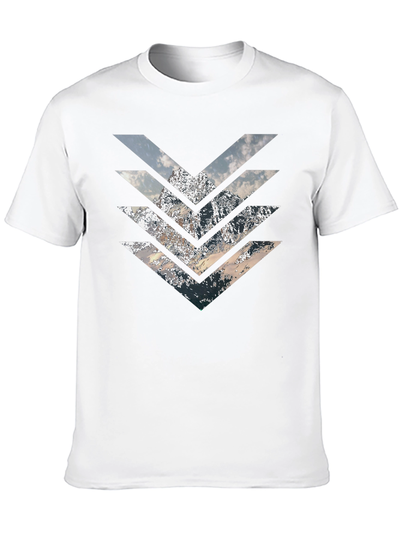 Mountain Arrow T-Shirt - Stylish Geometric Design