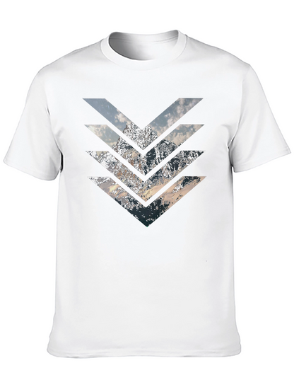 Mountain Arrow T-Shirt - Stylish Geometric Design