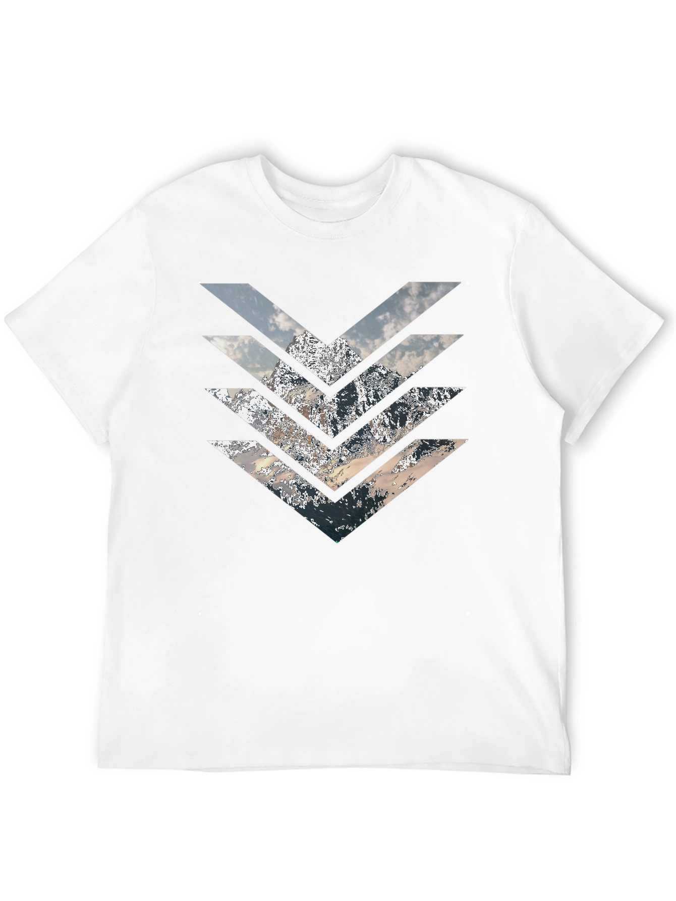 Mountain Arrow T-Shirt - Stylish Geometric Design