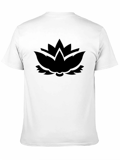Black Lotus Graphic Tee - Modern Comfort