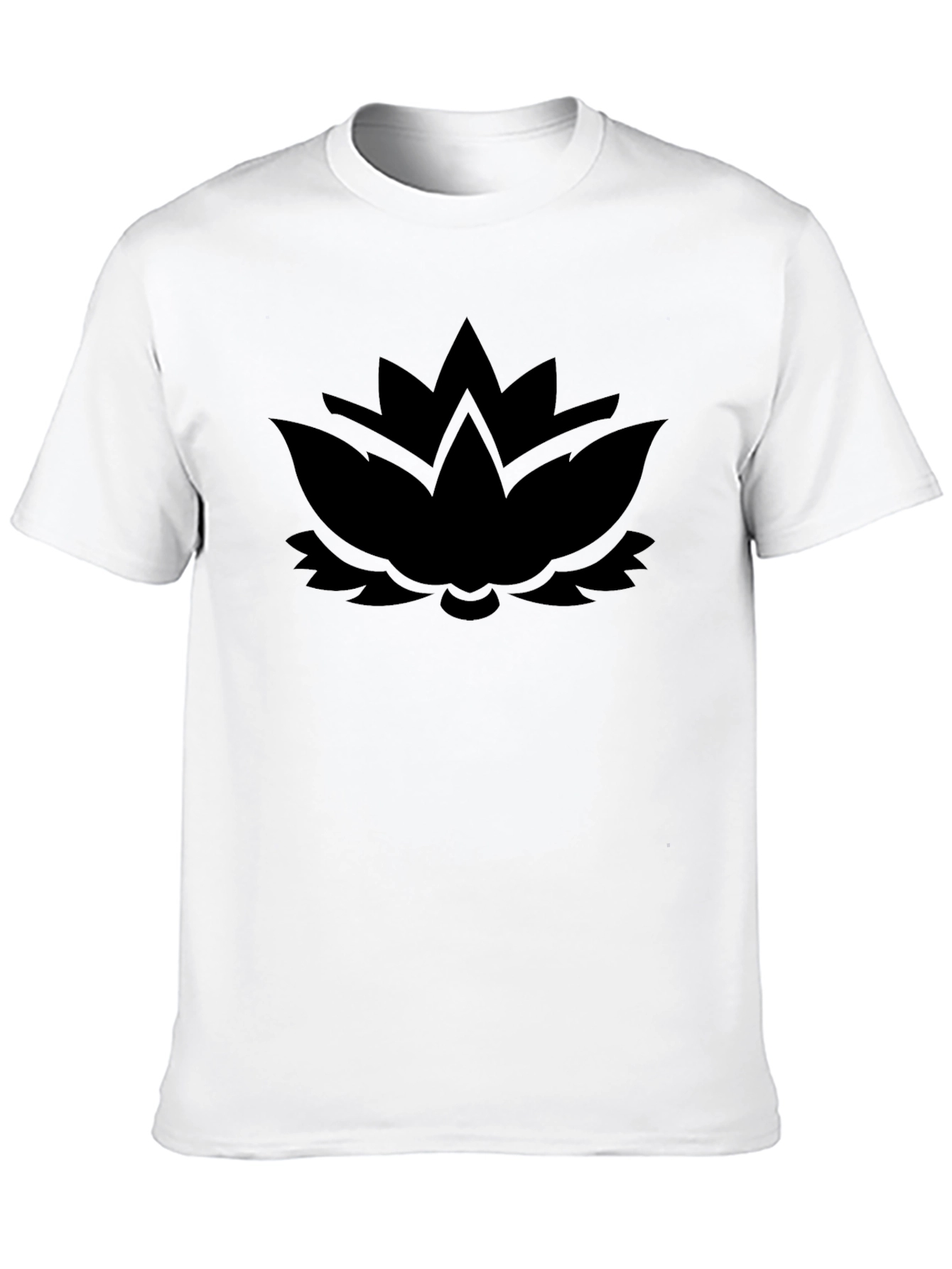Black Lotus Graphic Tee - Modern Comfort