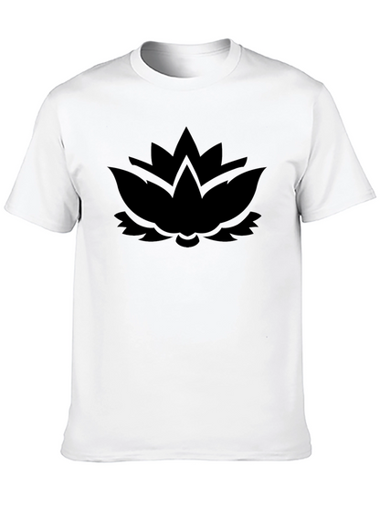 Black Lotus Graphic Tee - Modern Comfort