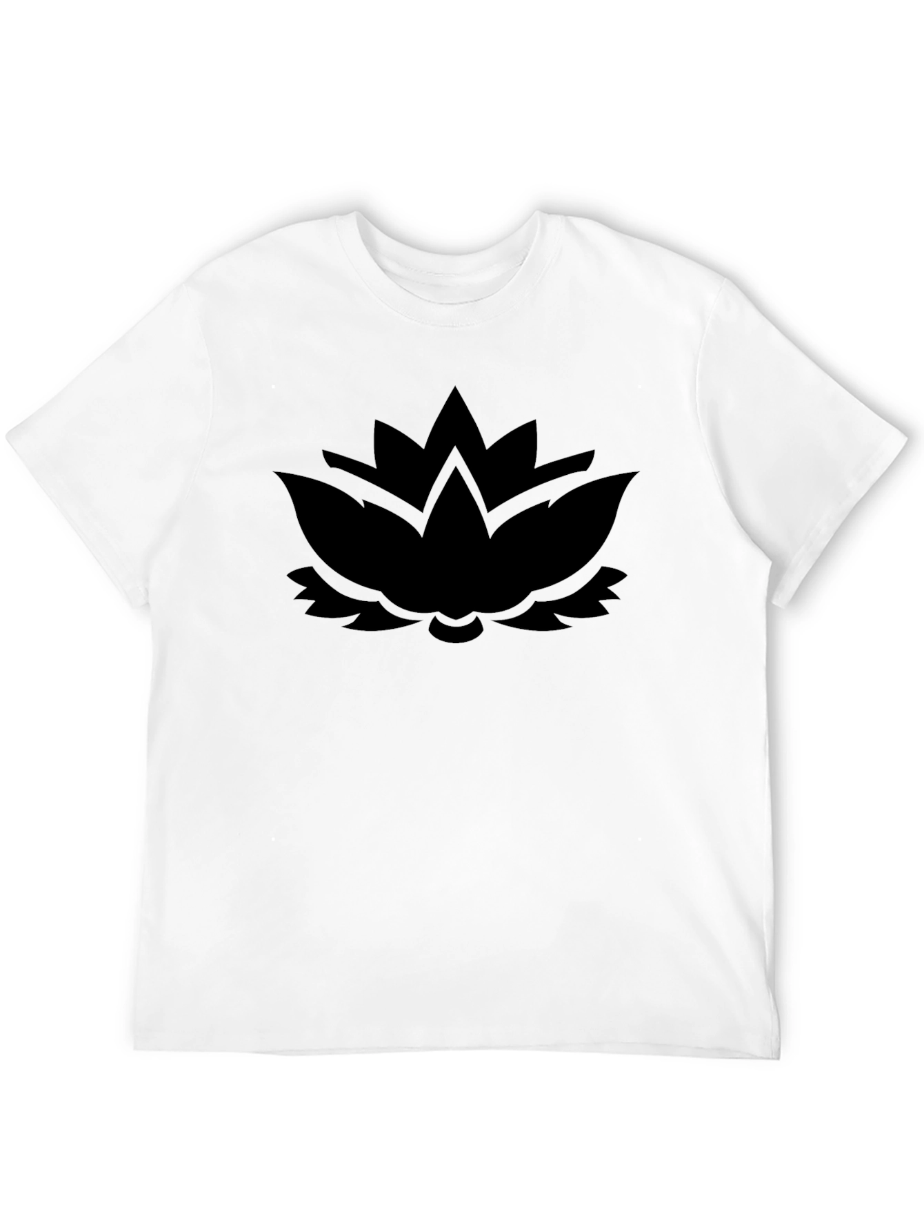 Black Lotus Graphic Tee - Modern Comfort