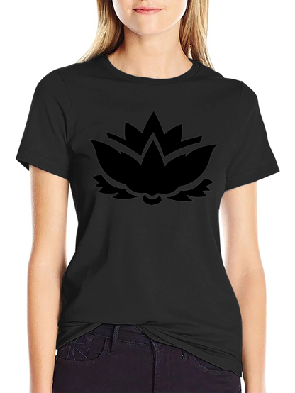 Black Lotus Graphic Tee - Modern Comfort
