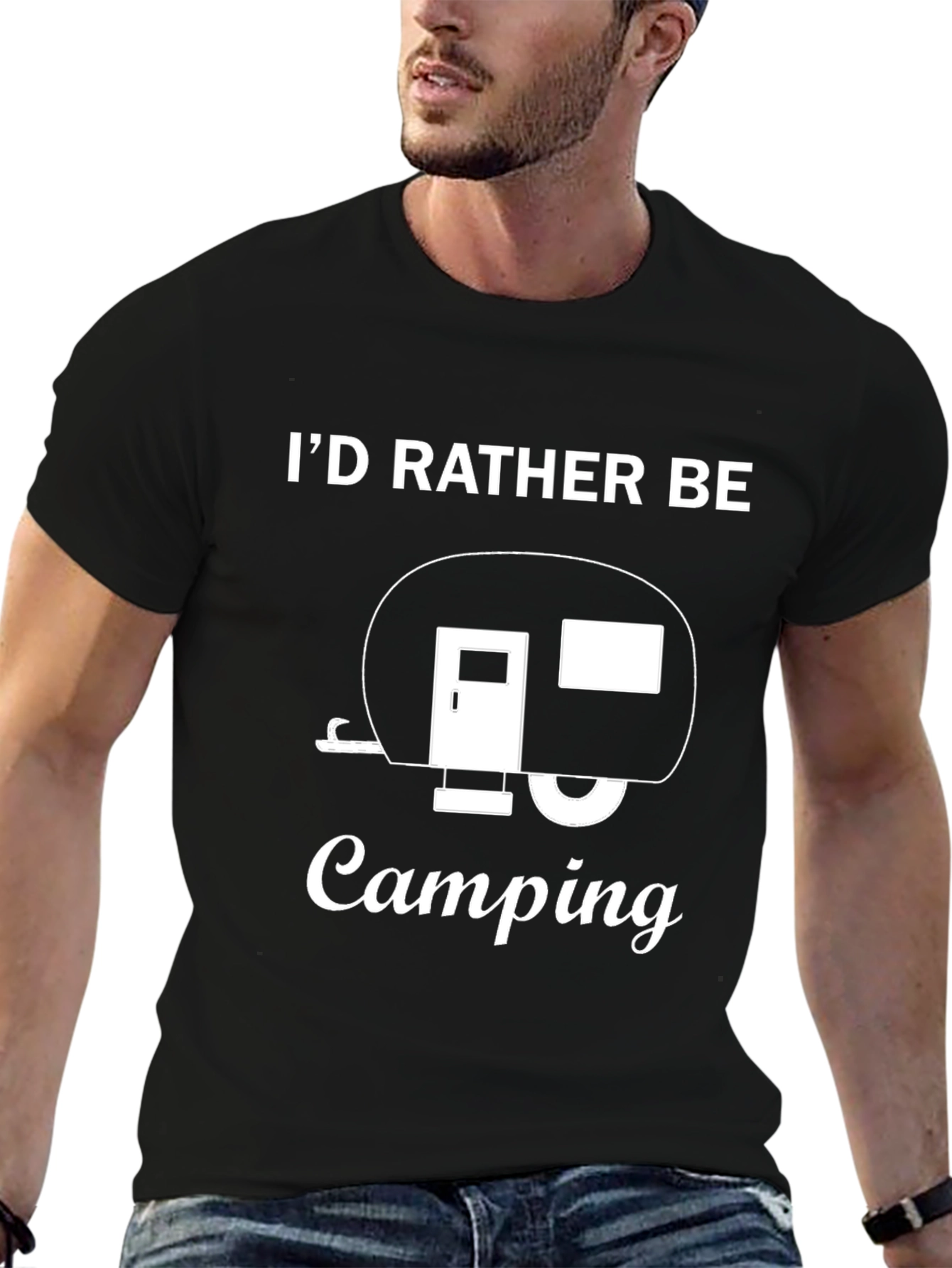 Camping Lover T-Shirt - Id Rather Be Camping