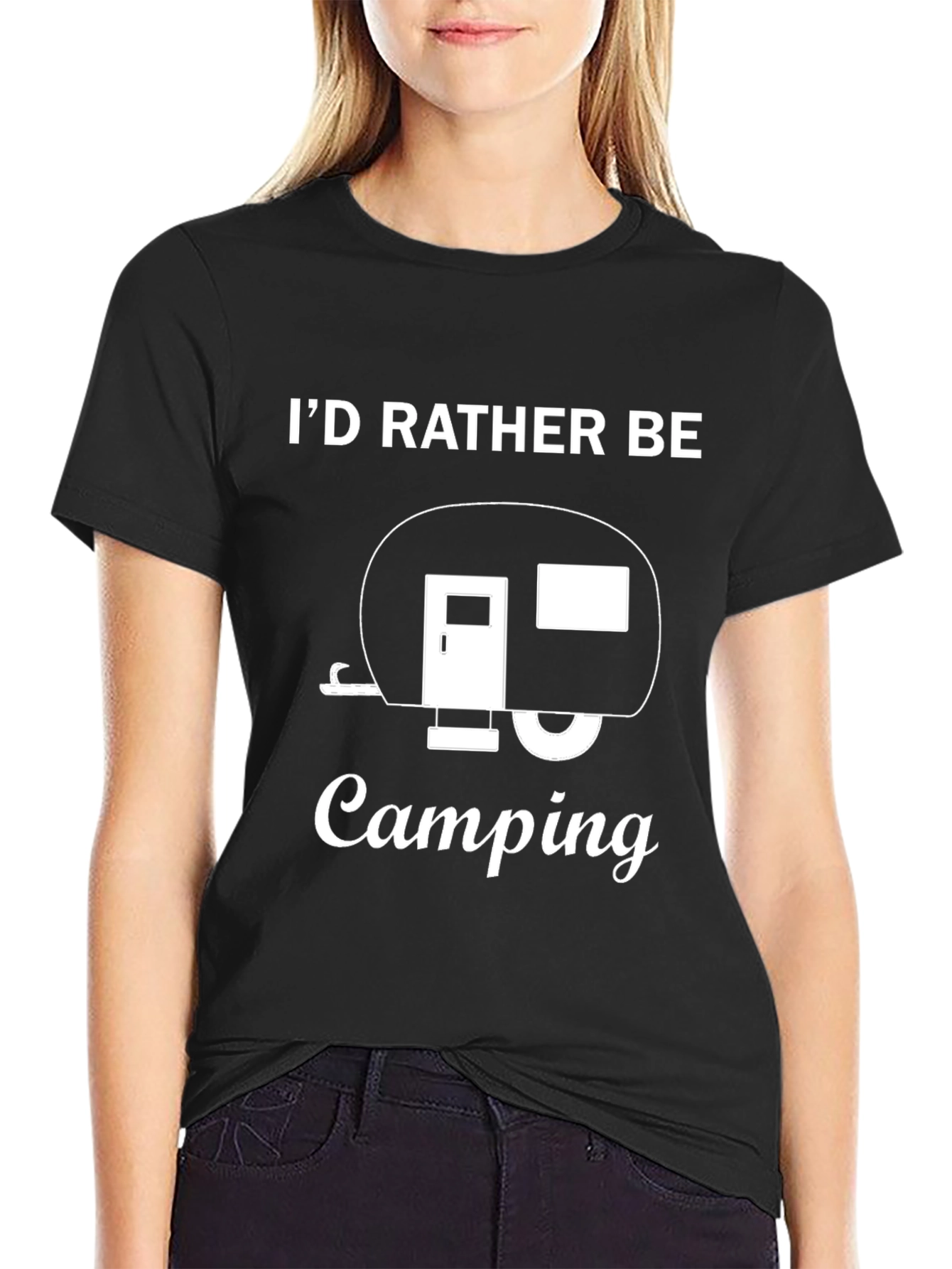 Camping Lover T-Shirt - Id Rather Be Camping