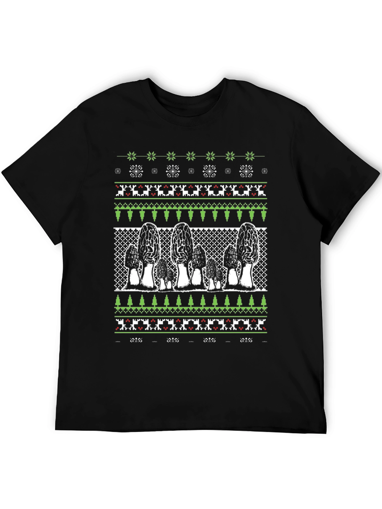 Morel Mushroom Ugly Christmas Sweater T-Shirt