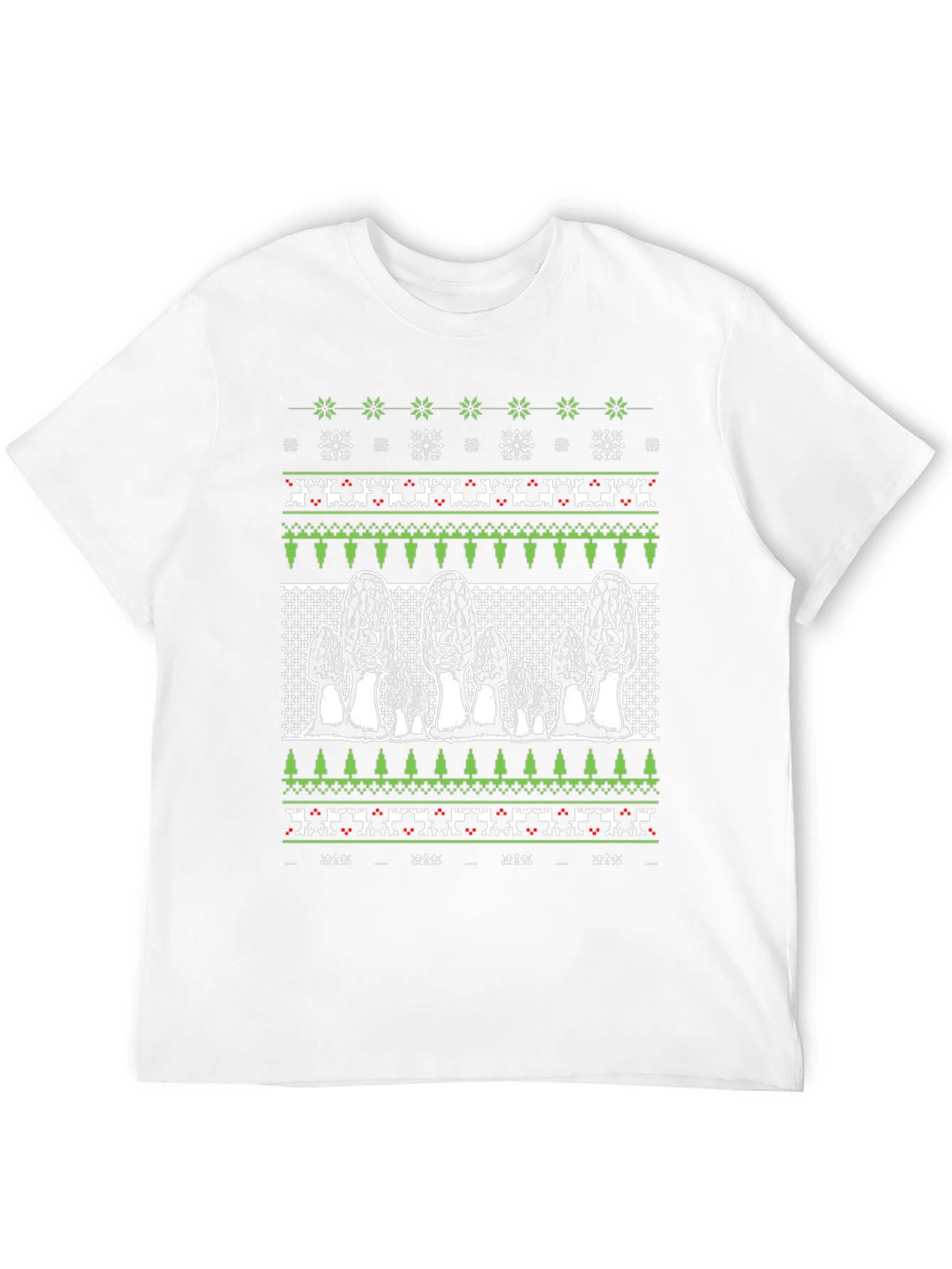 Morel Mushroom Ugly Christmas Sweater T-Shirt