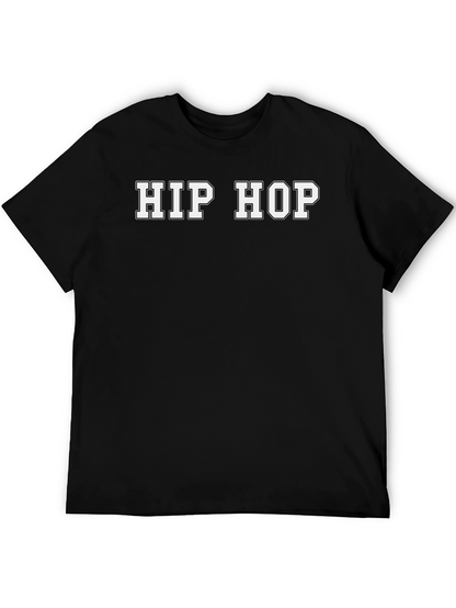 Mens Hip Hop Graphic Tee - Black