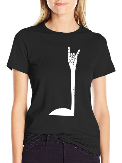 Rock On! Graphic Black T-Shirt