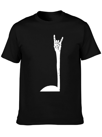 Rock On! Graphic Black T-Shirt
