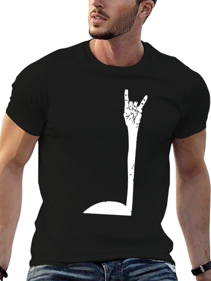 Rock On! Graphic Black T-Shirt