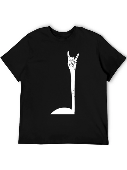 Rock On! Graphic Black T-Shirt