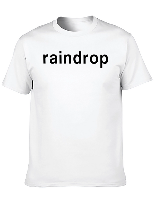 Raindrop Graphic Tee - Stylish Comfort