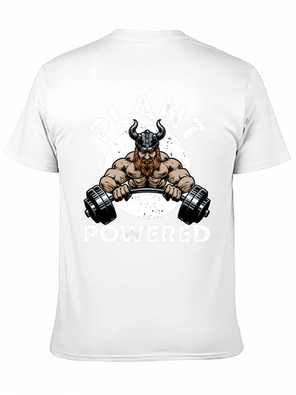 Plant Powered Viking Gym Black T-Shirt