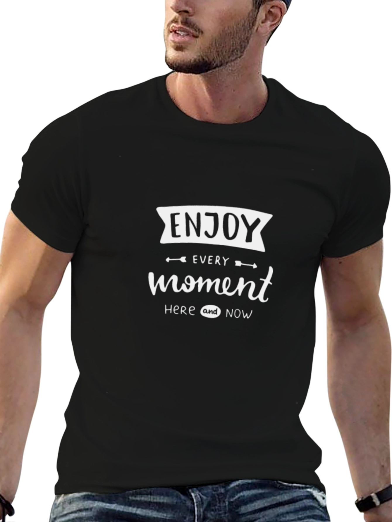 Enjoy Every Moment Black T-Shirt