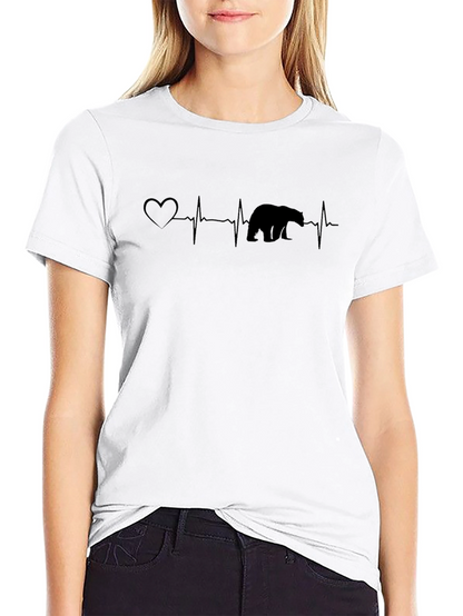 Bear Heartbeat Graphic Tee