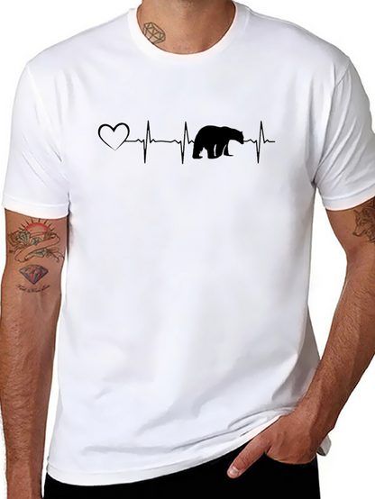 Bear Heartbeat Graphic Tee
