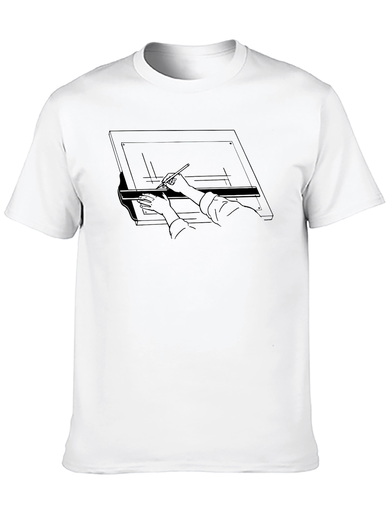 Architect Drafting Table Graphic T-Shirt