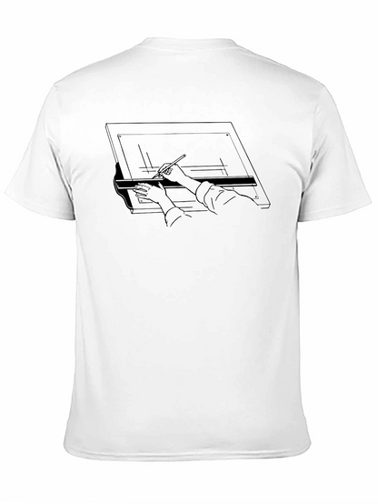 Architect Drafting Table Graphic T-Shirt