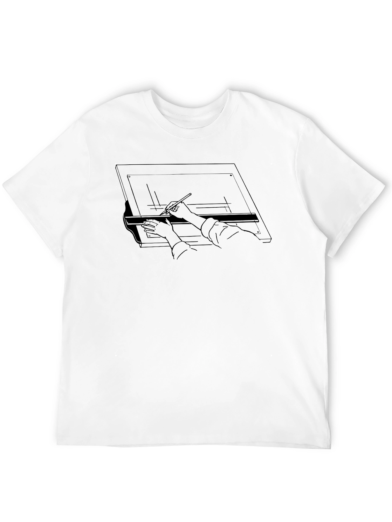Architect Drafting Table Graphic T-Shirt