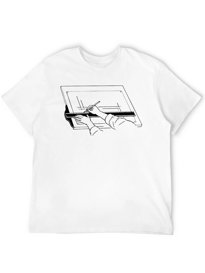 Architect Drafting Table Graphic T-Shirt