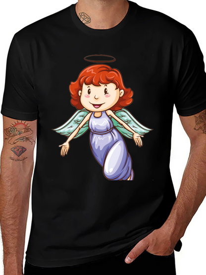 Angel Graphic Black T-Shirt
