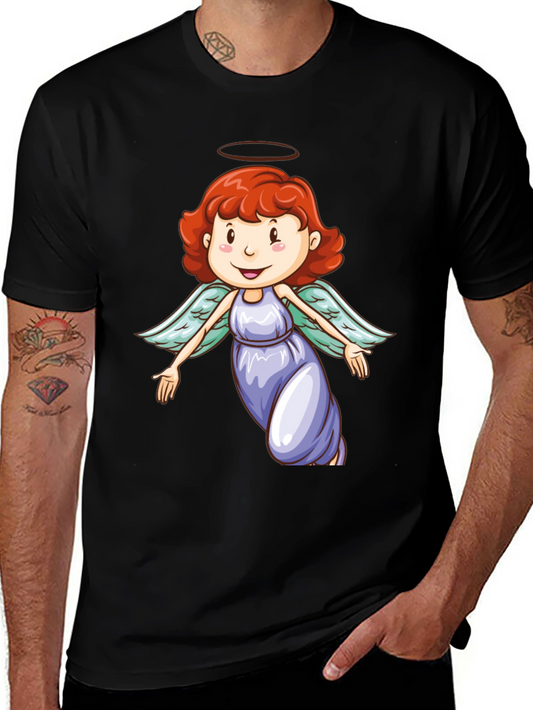Angel Graphic Black T-Shirt