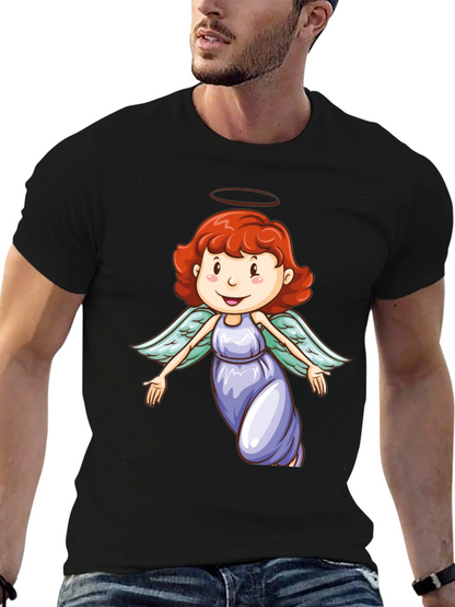 Angel Graphic Black T-Shirt