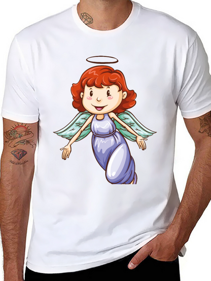 Angel Graphic Black T-Shirt