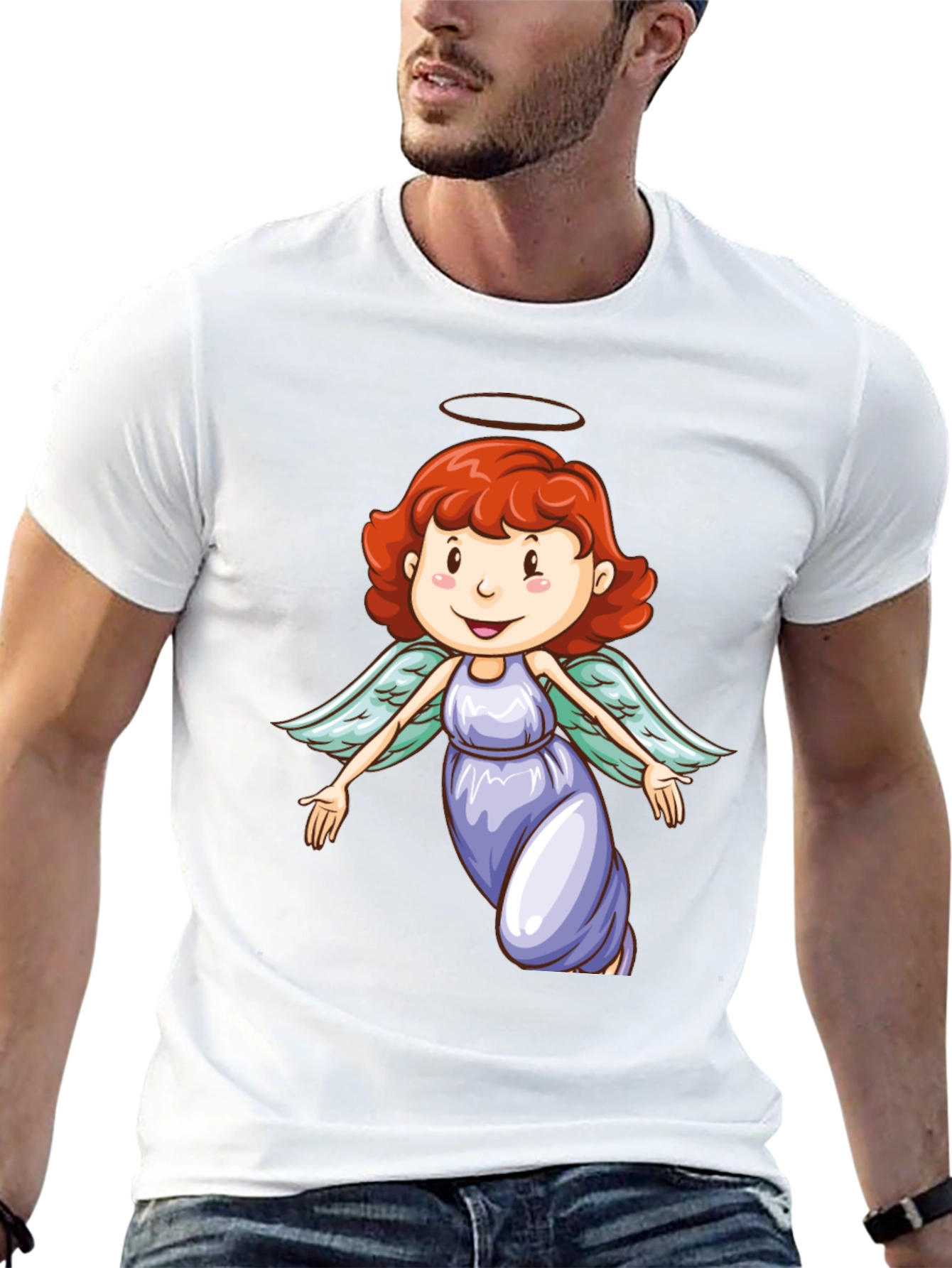 Angel Graphic Black T-Shirt
