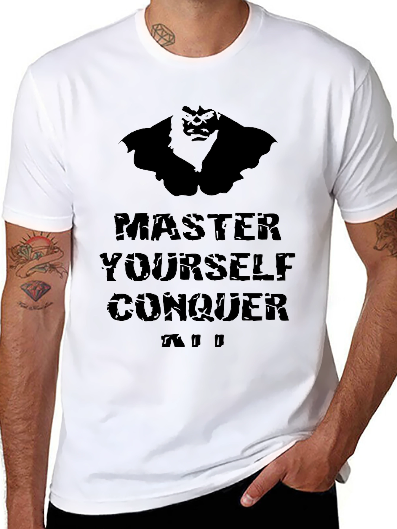 Master Yourself Conquer All Graphic Tee