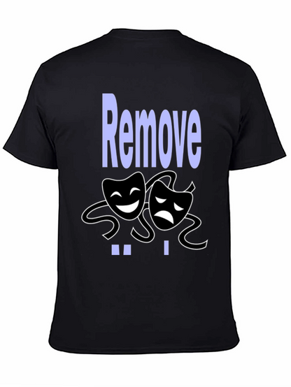 Comedy Tragedy Graphic Tee - Remove Drama Black T-Shirt