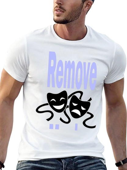 Comedy Tragedy Graphic Tee - Remove Drama Black T-Shirt