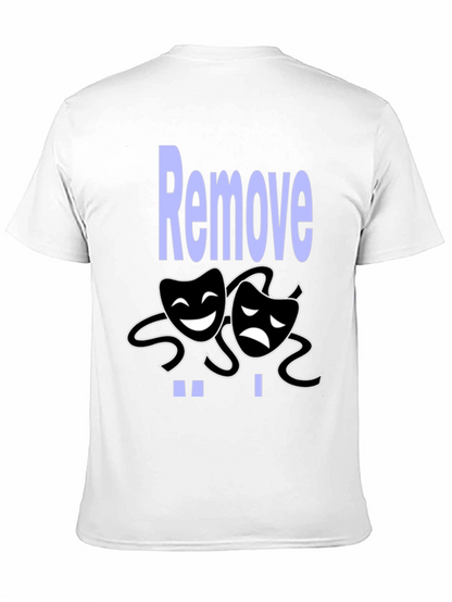 Comedy Tragedy Graphic Tee - Remove Drama Black T-Shirt